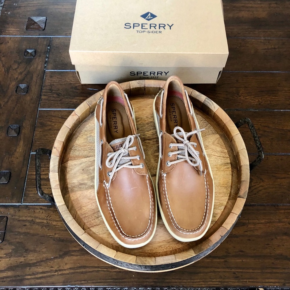 Sperry Dark Tan Men’s Shoes - New!